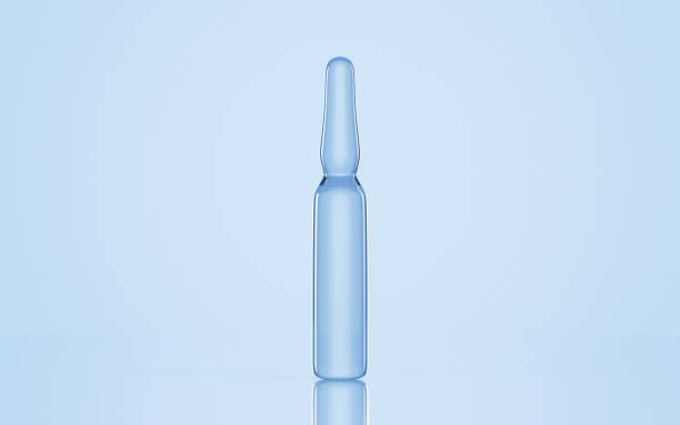 istock Ampoules in the lab, concept of medicine, 3d rendering. 1444597777
