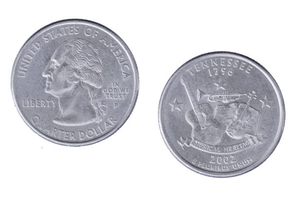 istock Tennessee 2002p State Commemorative Quarter isolated on a white background 1444602781