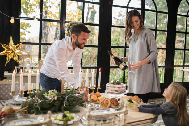 istock Family on Christmas. 1444617590