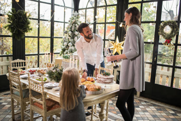 istock Family on Christmas. 1444617646