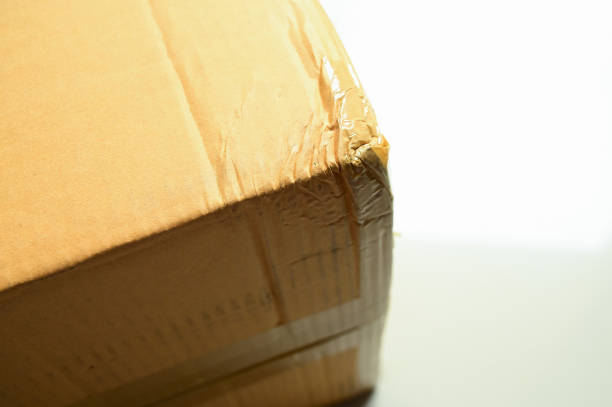 istock brown box packaging for shipping, paper textured 1444618601