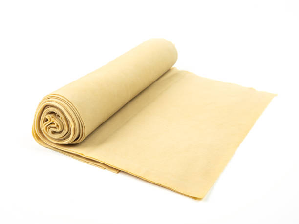 istock Bean Curd Skin on White background 1444625046