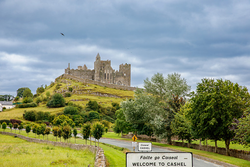 The Rock of Cashel. Irish Cashel of the Kings and St. Patrick's Rock, a historic site located at Cashel, County Tipperary. Ireland.