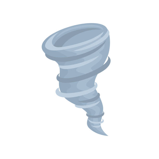tornado icon. hurricane vector flat illustration. - hurricane ivan 幅插畫檔、美工圖案、卡通及圖標