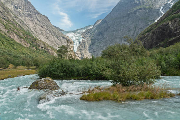 istock Glacier melting stream, Norway, National park Jostedalsbreen 1444681730
