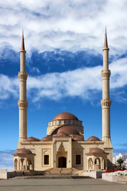 istock Mosque building  with minarets in Muscat, Oman 1444681750