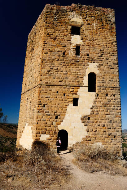 View of Casteldoria tower stock photo