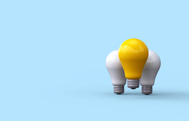 istock The concept of creativity and innovative ideas. Glowing light bulb. 3d render 1444688480
