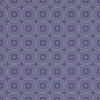 Seamless pattern made of concentric rounded rectangular shapes, with cloth texture, weaving threads of fabric, 3D rendering