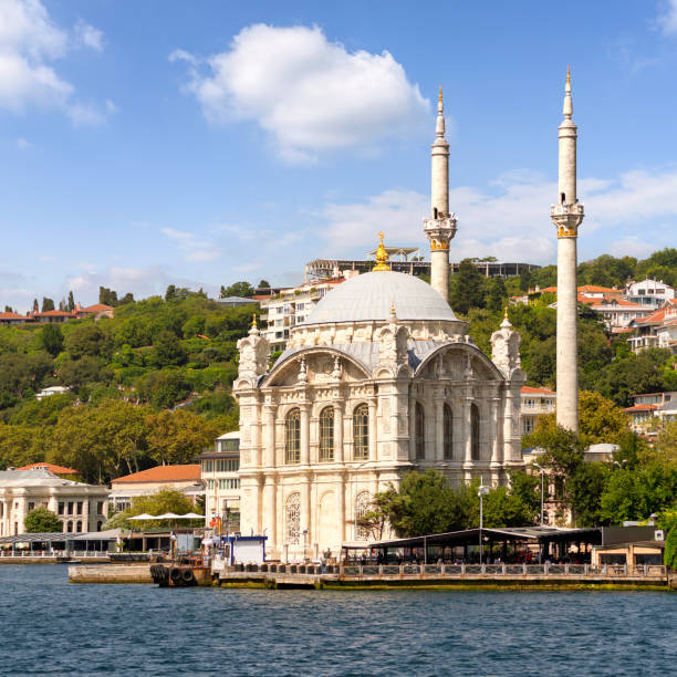 istock View from Bosphorus Strait overlooking Ortakoy Mosque, or Ortakoy Camii, suited at Ortakoy pier square, Istanbul, Turkey 1444700556