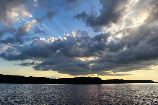 The clouds are up and moving towards Airport Island in this shot taken on beautiful Lake Sinclair (Milledgeville, Georgia).