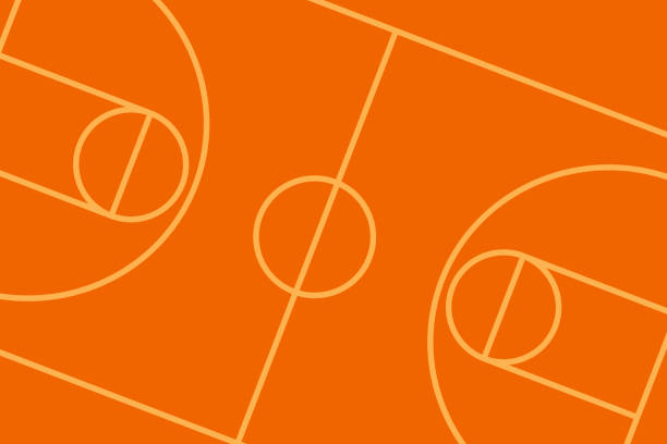 ilustrações, clipart, desenhos animados e ícones de fundo vetorial da quadra de basquete não há pessoas - basketball court basketball floor court