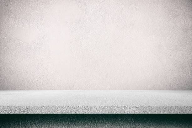 istock Abstract Concrete Table with Old Ground Concrete Wall Texture Background, Suitable for Product Presentation, Mockup, and Backdrop. 1444720523