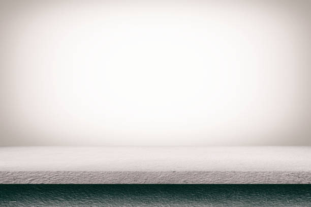 istock Abstract Concrete Table with Abstract White Screen Background, Suitable for Product Presentation, Mockup, and Backdrop. 1444723041