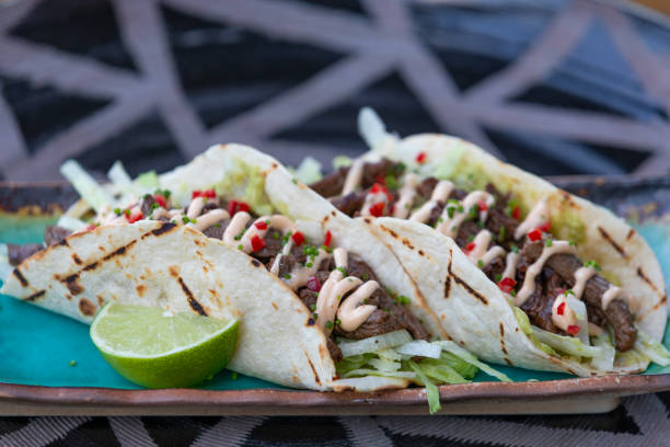 istock Taco, traditional Mexican food. 1444728903