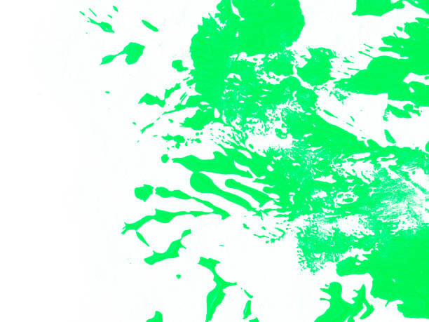 istock Abstract splashes of pain on white 1444732603