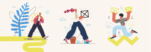 istock Startup illustrations set. Concept of building new business 1444732759