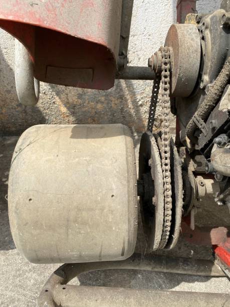 istock Formula cars tyre and drive chain 1444742965