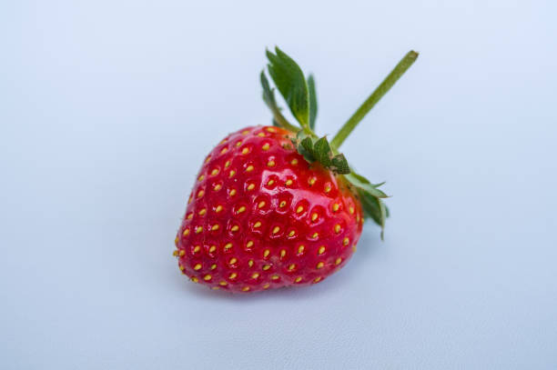 istock Fresh strawberry isolated on white background. 1444743278