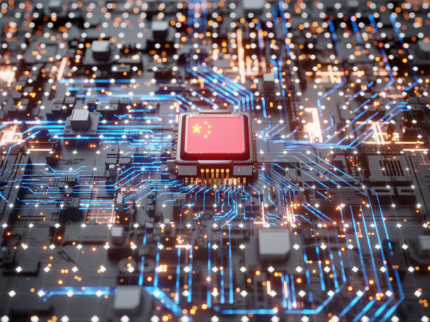 istock CPU AI Circuit board Chinese flag concept 1444748928