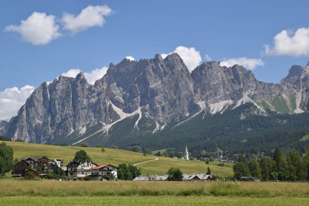 istock Panoramic view of the Dolomites at Cortina D'Ampezzo 1444768748