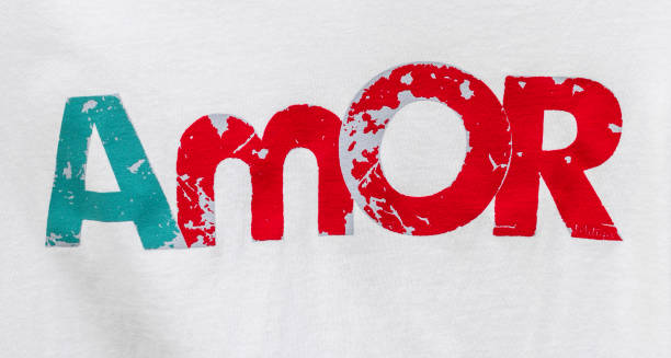 istock Word love written on cloth 1444779914