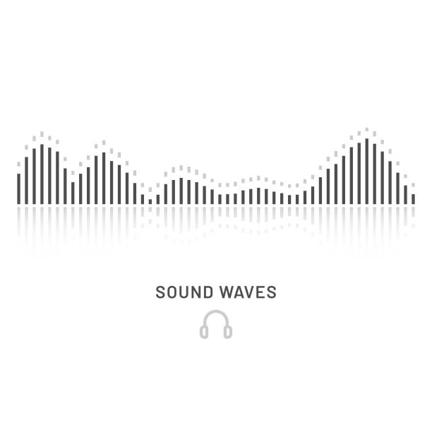 Sound Wave Icon. Scalable to any size. Vector illustration EPS 10 file. soundtrack stock illustrations