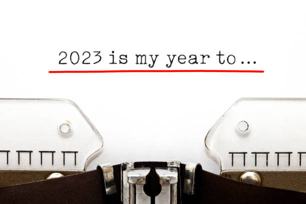 istock 2023 Is My Year To Motivational Typewriter Concept 1444807919