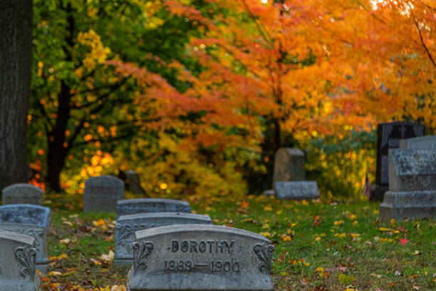 Gravestones in Granary Burying Ground in Boston. The resting place of Paul Revere, John Hancock and Benjamin Franklin's parents.