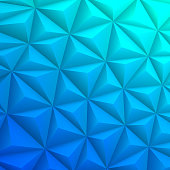 istock Abstract geometric texture - Low Poly Background - Polygonal mosaic - Blue gradient 1444809033