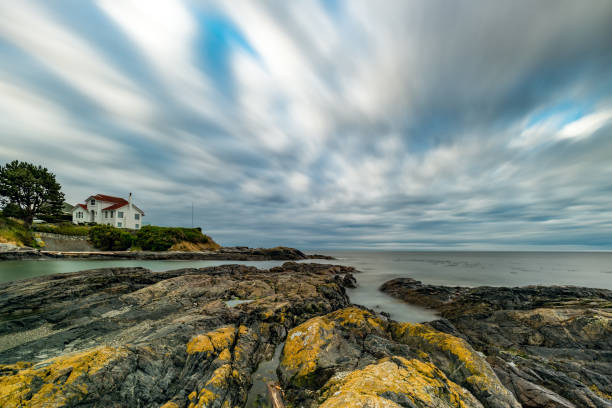 empty rocky beach at west coast , OR, USA.