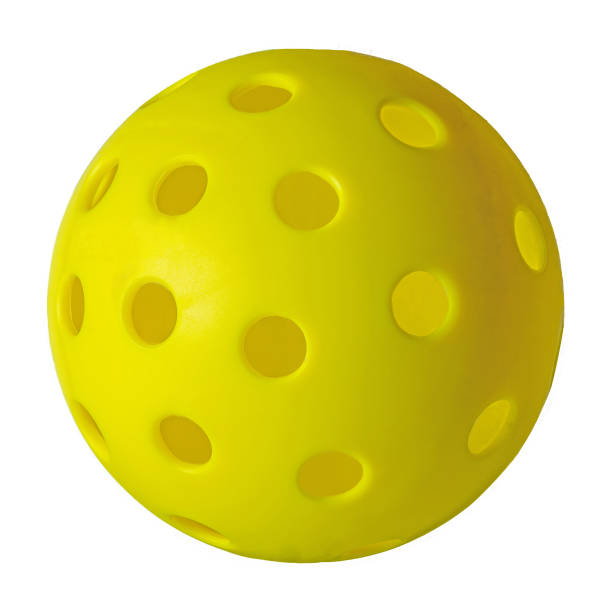 istock Colorfull outdoor Pickleball on white background. 1444826335