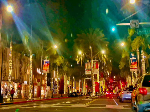 Annual Holiday decoration in Rodeo dr. Beverly Hills!