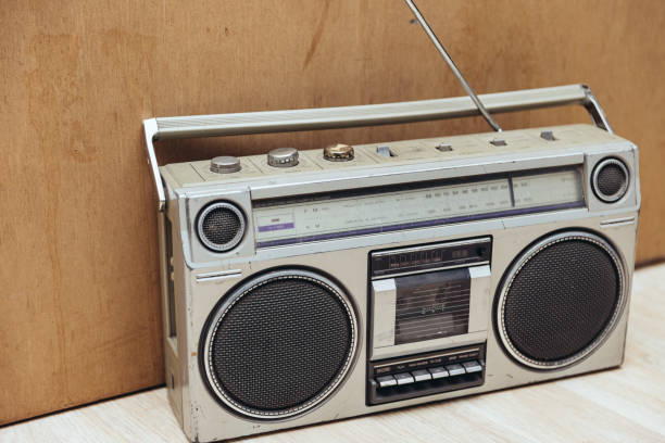 istock Vintage 1980s Boom Box Cassette Player 1444836840