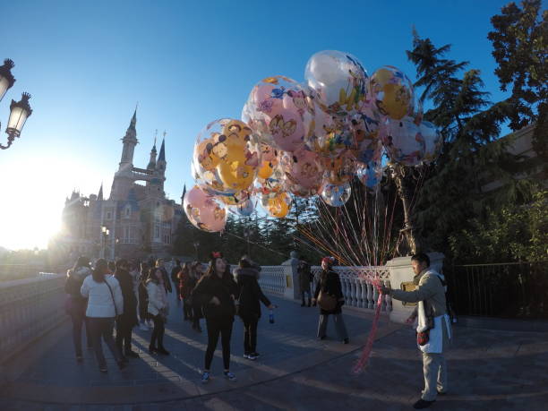Shanghai Disney Balloons stock photo