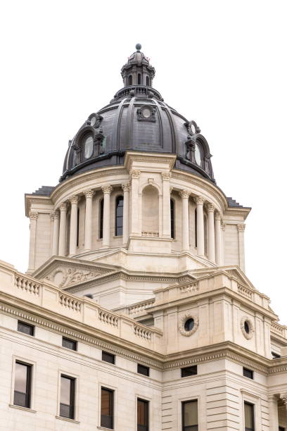 bâtiment du capitole de l'état du dakota du sud - south dakota pierre state capitol building usa photos et images de collection