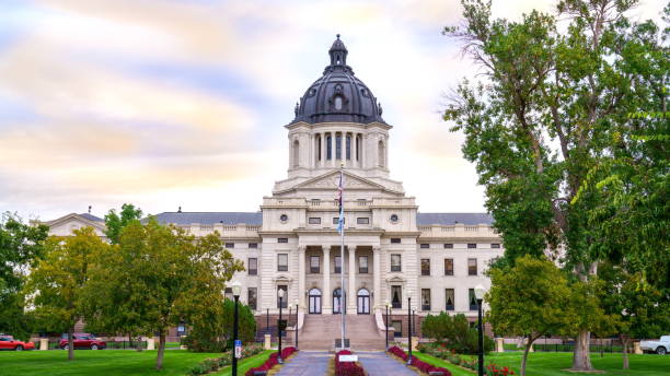 sud dakota state capitol building - south dakota pierre state capitol building usa foto e immagini stock