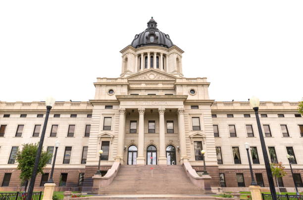 사우스다코다 주 카피톨 미흡함 - south dakota pierre state capitol building usa 뉴스 사진 이미지