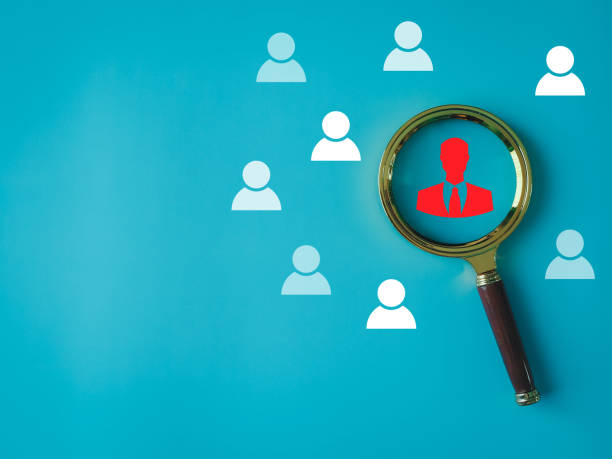 istock magnifying glass in search, recruiting 1444860391