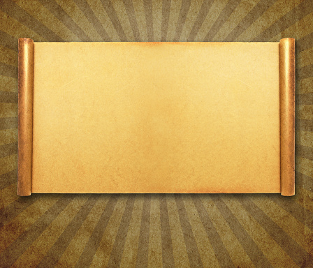 Blank Brown Paper Page Curl background textured.