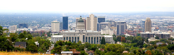 Panoramic View of Salt Lake City, 
Salt Lake City, Utah State,
U.S.A.
