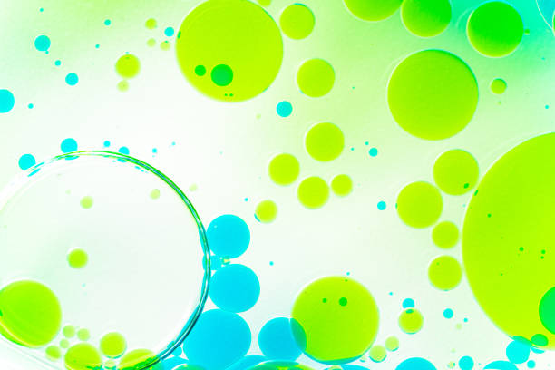 Water and Oil Bubble Background