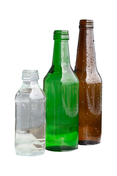 istock Glass bottle isolated on white background. 1444873766