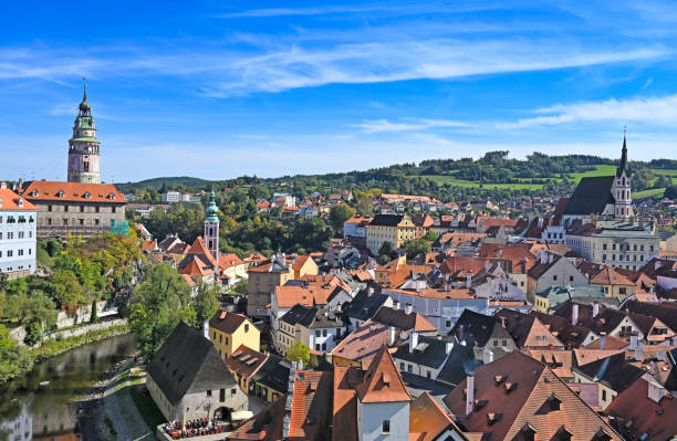 istock old town Cesky Krumlov cityscape Czech republic 1444897734