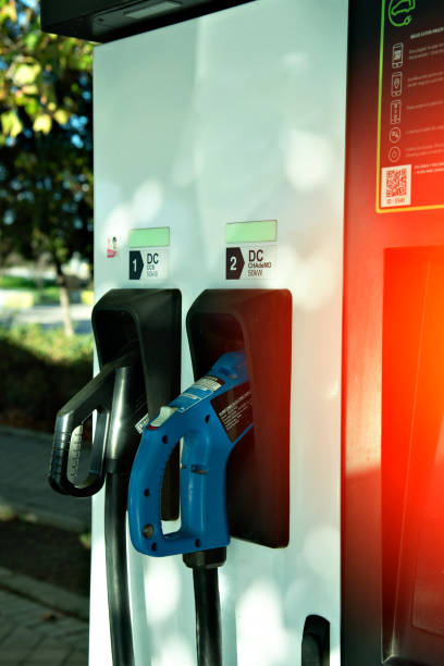 istock electric car charging point in the city 1444901655