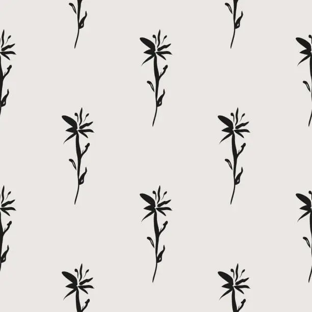 Vector illustration of Essential Floral Seamless Vector Pattern