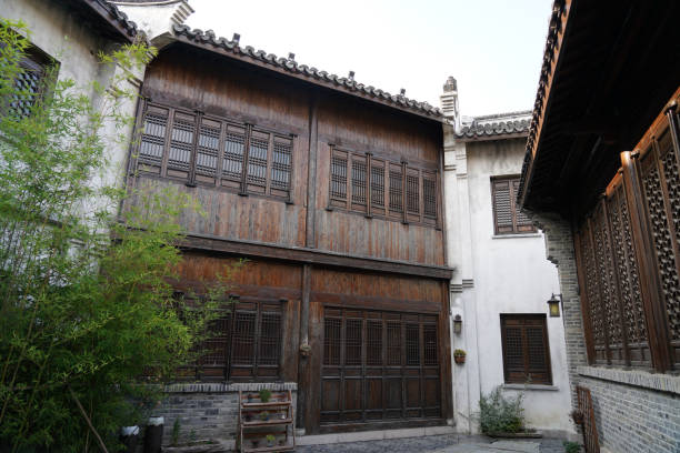 istock wooden chinese ancient building 1444908162