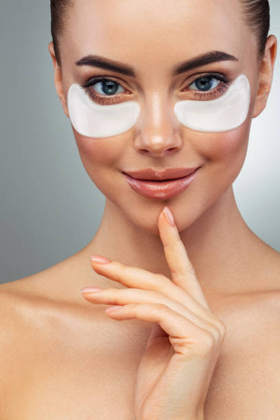 istock Woman with eye patches under her eyes 1444909811