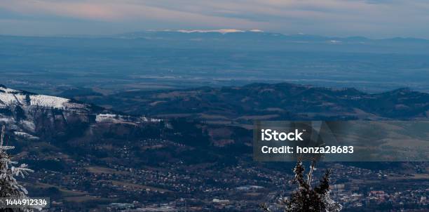 Jeseniky Mountains From Lysa Hora Hill In Moravskoslezske Beskydy Mountains In Czech Republic Stock Photo - Download Image Now
