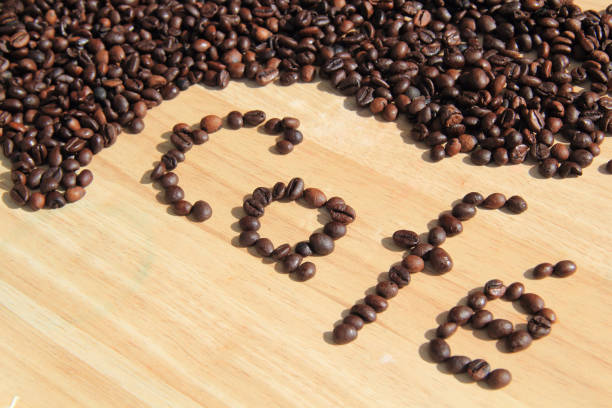 Medium Roasted coffee beans background